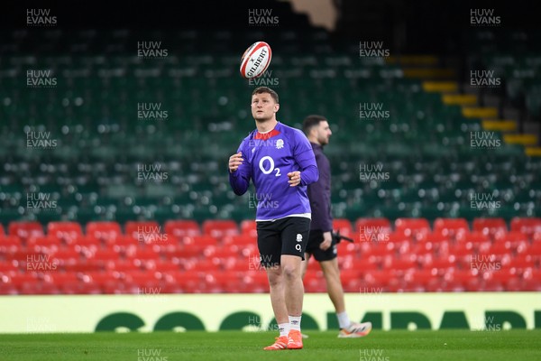 140325 - England Rugby Captains Run ahead of their final 6 Nations game against Wales Tomorrow - Fraser Dingwall of England During Training