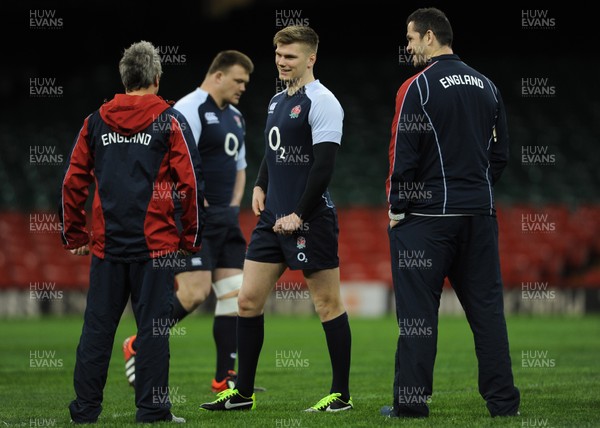 150313 - England Rugby Captains Run -Owen Farrell during training