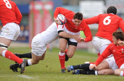 02.03.08 - England Under 18s v Wales Under 18s - Under 18 Six Nations - Wales' Rhys Downes 