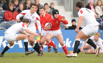02.03.08 - England Under 18s v Wales Under 18s - Under 18 Six Nations - Wales' Adam Hughes 
