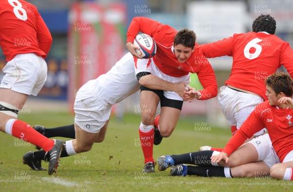 02.03.08 - England Under 18s v Wales Under 18s - Under 18 Six Nations - Wales' Rhys Downes 