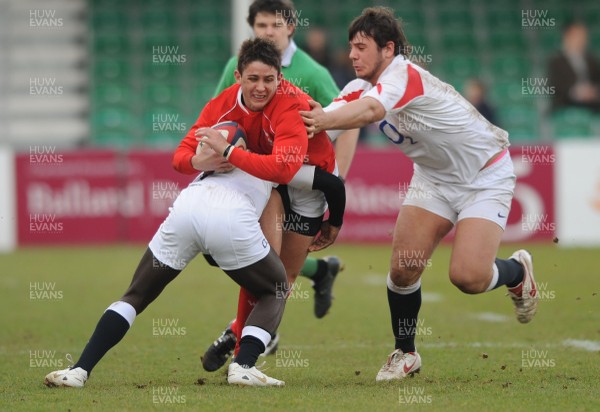 02.03.08 - England Under 18s v Wales Under 18s - Under 18 Six Nations - Wales' Rhys Downes 