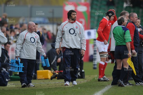 02.03.08 - England Under 18s v Wales Under 18s - Under 18 Six Nations - England Under 18s coach, Alex Sanderson 