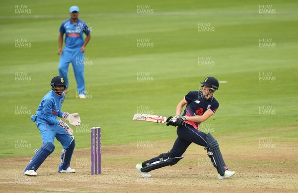 070817 - England U19 v India U19, 1st Youth ODI, Cardiff - Tom Banton of England plays a shot