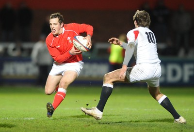 01.02.08 - England Under 20 v Wales Under 20 - Under 20 Six Nations 2008 - Wales' Daniel Evans is tackled by Alex Goode 