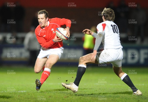 01.02.08 - England Under 20 v Wales Under 20 - Under 20 Six Nations 2008 - Wales' Daniel Evans is tackled by Alex Goode 