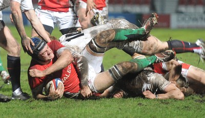 05.02.10 - Six Nations under 20 Championship, England under 20 v Wales under 20 Wales' James King is brought down 