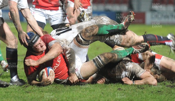 05.02.10 - Six Nations under 20 Championship, England under 20 v Wales under 20 Wales' James King is brought down 