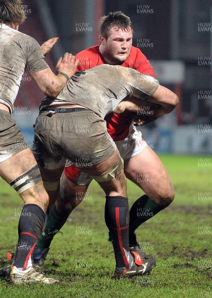 05.02.10 - Six Nations under 20 Championship, England under 20 v Wales under 20 Wales' Rhys Williams tries to get through 