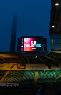 060226 - England U20 v Wales U20, 2026 U20 Six Nations - The Big Screen at the stadium ahead of the match