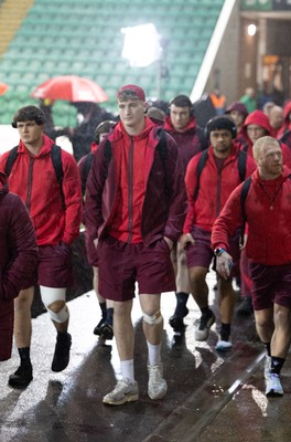 060226 - England U20 v Wales U20, 2026 U20 Six Nations - Wales players arrive at the stadium ahead of the match
