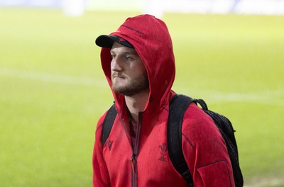 060226 - England U20 v Wales U20, 2026 U20 Six Nations - Evan Minto of Wales arrives at the stadium ahead of the match