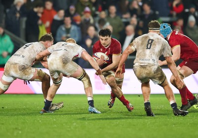 060226 - England U20 v Wales U20, 2026 U20 Six Nations - Deian Gwynne of Wales breaks