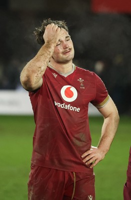 060226 - England U20 v Wales U20, 2026 U20 Six Nations - Deian Gwynne of Wales shows the dejection at the end of the match