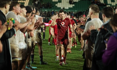 060226 - England U20 v Wales U20, 2026 U20 Six Nations - Deian Gwynne of Wales shows the dejection as the team are clapped off by England at the end of the match