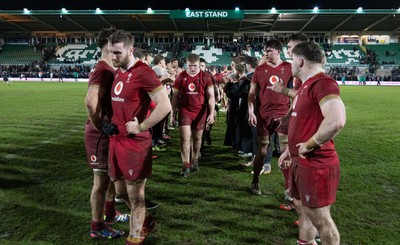 060226 - England U20 v Wales U20, 2026 U20 Six Nations - Wales players leave the pitch at the end of the match