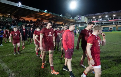 060226 - England U20 v Wales U20, 2026 U20 Six Nations - Wales players leave the pitch at the end of the match