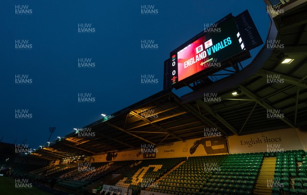 060226 - England U20 v Wales U20, 2026 U20 Six Nations - The Big Screen at the stadium ahead of the match