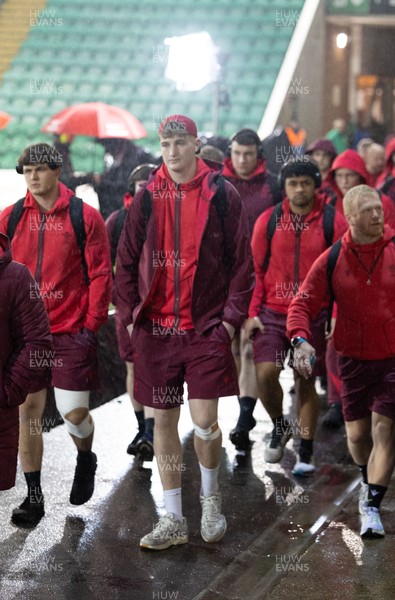 060226 - England U20 v Wales U20, 2026 U20 Six Nations - Wales players arrive at the stadium ahead of the match