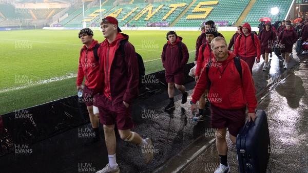 060226 - England U20 v Wales U20, 2026 U20 Six Nations - Wales players arrive at the stadium ahead of the match