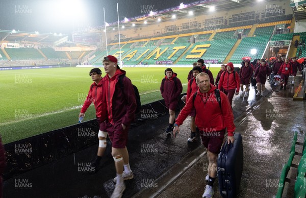060226 - England U20 v Wales U20, 2026 U20 Six Nations - Wales players arrive at the stadium ahead of the match