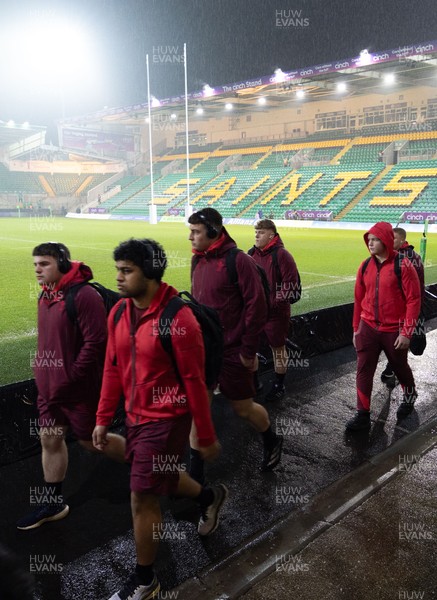 060226 - England U20 v Wales U20, 2026 U20 Six Nations - Wales players arrive at the stadium ahead of the match