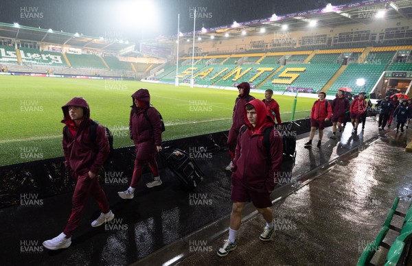 060226 - England U20 v Wales U20, 2026 U20 Six Nations - Wales players arrive at the stadium ahead of the match