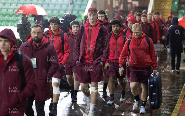 060226 - England U20 v Wales U20, 2026 U20 Six Nations - Wales players arrive at the stadium ahead of the match