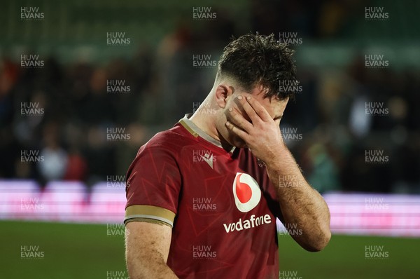 060226 - England U20 v Wales U20, 2026 U20 Six Nations - Deian Gwynne of Wales shows the dejection at the end of the match