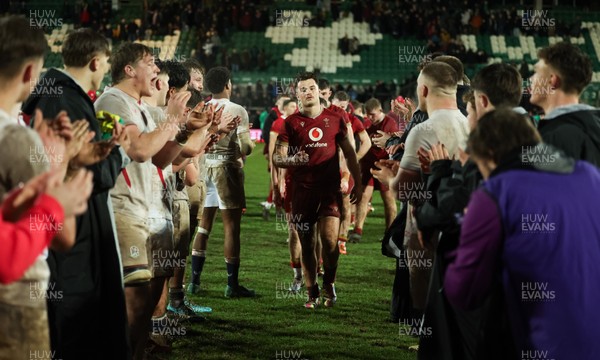 060226 - England U20 v Wales U20, 2026 U20 Six Nations - Deian Gwynne of Wales shows the dejection as the team are clapped off by England at the end of the match