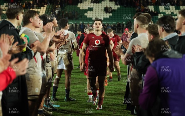 060226 - England U20 v Wales U20, 2026 U20 Six Nations - Deian Gwynne of Wales shows the dejection as the team are clapped off by England at the end of the match
