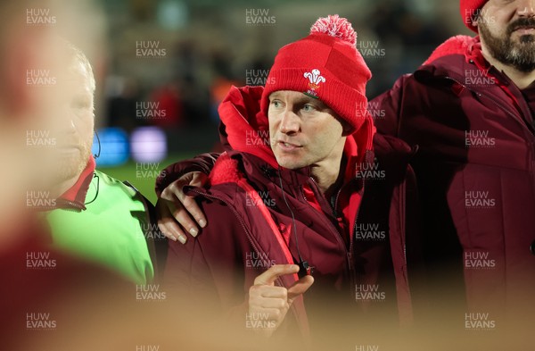 060226 - England U20 v Wales U20, 2026 U20 Six Nations - Wales U20 head coach Richard Whiffin at the end of the match