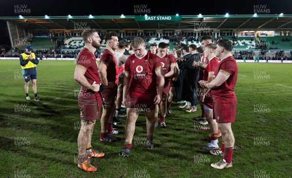 060226 - England U20 v Wales U20, 2026 U20 Six Nations - Wales players leave the pitch at the end of the match