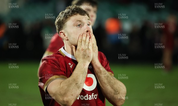 060226 - England U20 v Wales U20, 2026 U20 Six Nations - Tom Bowen of Wales shows the dejection at the end of the match