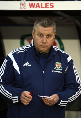 050314 - England U'21's vs Wales U'21's -UEFA U'21's Qualifying Group One-Wales' manager Gerraint Williams(c) Huw Evans Agency