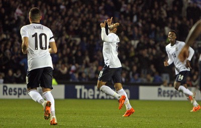 050314 - England U'21's vs Wales U'21's -UEFA U'21's Qualifying Group One-Nathan Redmond goal celebration(c) Huw Evans Agency