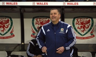 050314 - England U'21's vs Wales U'21's -EUFA U'21's Qualifying Group One-A smiling Gerraint Williams before kick off(c) Huw Evans Agency