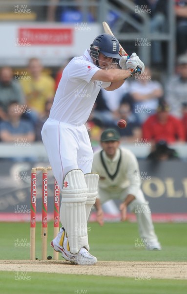 12.07.09 - Cricket 1st npower Ashes Test, day 5 (2nd inning) Andrew Strauss batting for England 