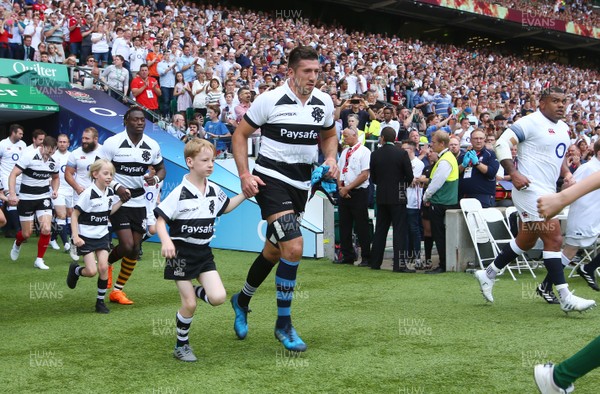 270518 - England v Barbarians - Quilter Cup - Justin Tipuric takes the field for The Barbarians