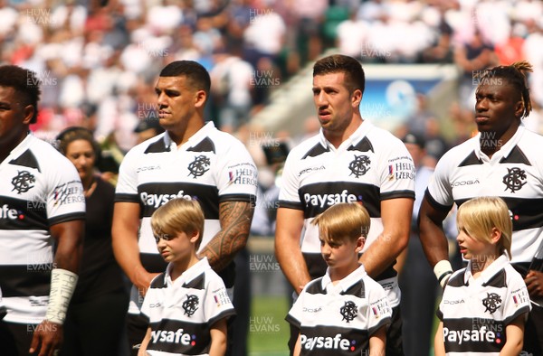 270518 - England v Barbarians - Quilter Cup - Justin Tipuric lines up for The Barbarians alongside ex Ospreys team mate Josh Matavesi