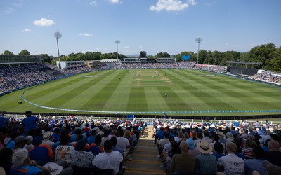 160726 - England v India, Second Metro Bank One Day International, Cardiff - A general view of Sophia Gardens, Cardiff during the match
