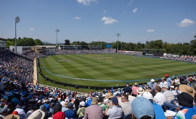 160726 - England v India, Second Metro Bank One Day International, Cardiff - A general view of Sophia Gardens, Cardiff during the match