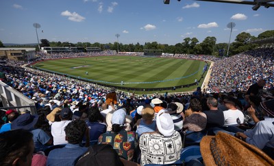 160726 - England v India, Second Metro Bank One Day International, Cardiff - A general view of Sophia Gardens, Cardiff during the match