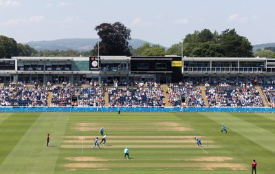 160726 - England v India, Second Metro Bank One Day International, Cardiff - A general view of Sophia Gardens, Cardiff during the match