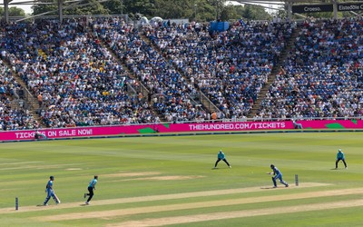 160726 - England v India, Second Metro Bank One Day International, Cardiff - A general view of Sophia Gardens, Cardiff during the match
