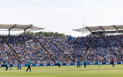 160726 - England v India, Second Metro Bank One Day International, Cardiff - A general view of Sophia Gardens, Cardiff during the match
