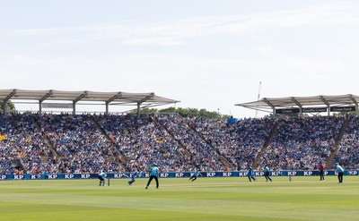 160726 - England v India, Second Metro Bank One Day International, Cardiff - A general view of Sophia Gardens, Cardiff during the match