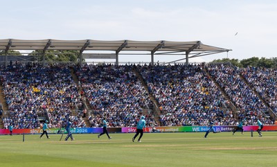 160726 - England v India, Second Metro Bank One Day International, Cardiff - A general view of Sophia Gardens, Cardiff during the match