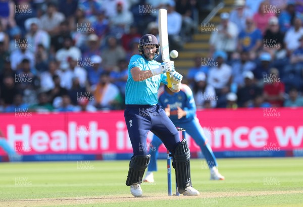 160726 - England v India, Second Metro Bank One Day International, Cardiff - Joe Root of England plays a shot
