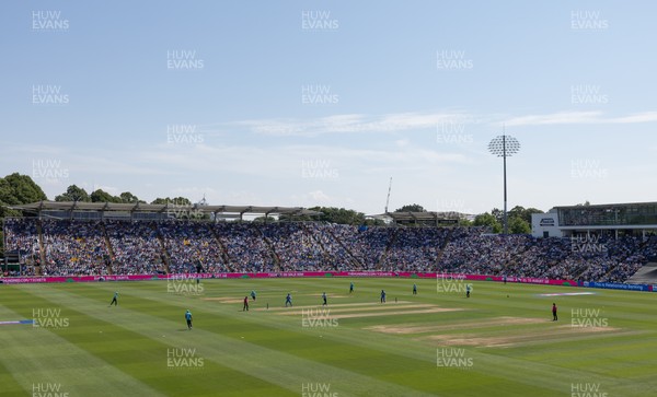 160726 - England v India, Second Metro Bank One Day International, Cardiff - A general view of Sophia Gardens, Cardiff during the match